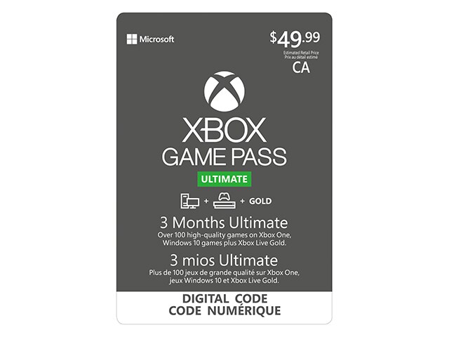 3 Month Xbox Game Pass Ultimate (Code Electronique) pour Xbox