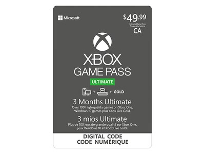 3 Month Xbox Game Pass Ultimate (Digital Download) for Xbox