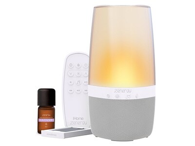 Hait-parleur Bluetooth® avec lumières Zenergy Aroma d’iHome - blanc