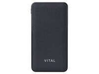 VITAL 10,000mAh Power Bank with Qualcomm® Quick Charge™ Technology - Leather Look Finish