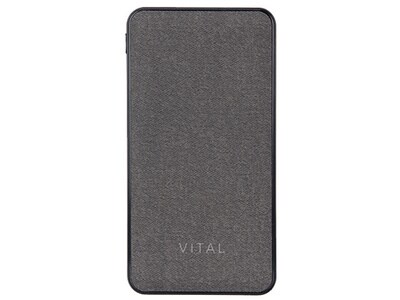 VITAL 10,000mAh Power Bank with Qualcomm® Quick Charge™ Technology - Fabric Finish