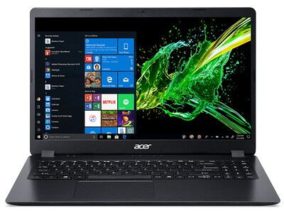 Refurbished - Acer Aspire A315-42-R3ZH 15.6” Laptop with AMD Ryzen 3-3200U, 256GB SSD, 12GB RAM, AMD Radeon Vega 3 & Windows 10 S - Black