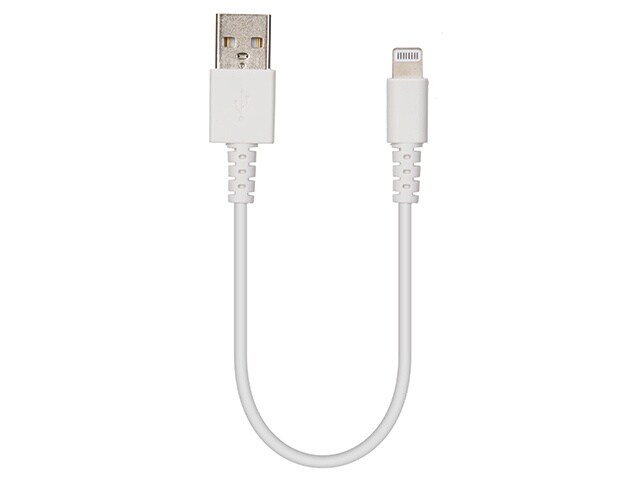 Câble Lightning à USB de charge et de synchronisation de 15 cm de VITAL - blanc