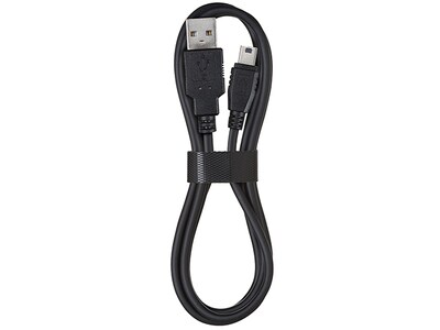 Câble de charge et de synchronisation mini USB de 1,2 m (4 pi) de VITAL - noir
