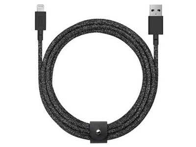 Native Union BELTKVLCSBLK3 3m (10’) USB-to-Lightning Cable - Black