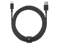 Native Union BELTKVLCSBLK3 3m (10’) USB-to-Lightning Cable - Black