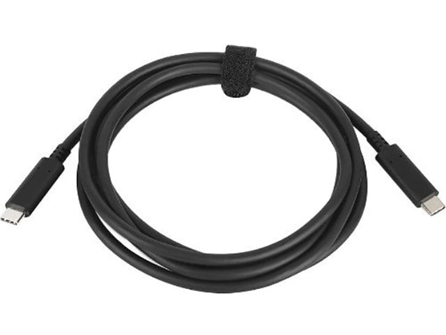 Lenovo 4X90Q59480 4K 2m (6.5’) USB Type-C™-to-USB Type-C™ Cable - Black