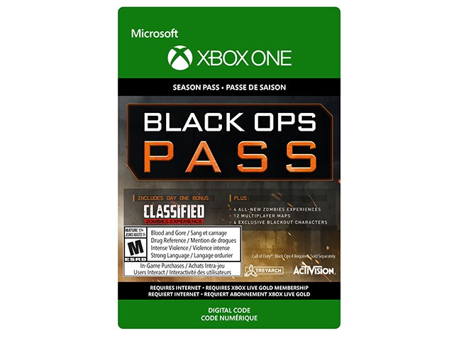 Call of Duty: Black Ops 4 - Black Ops Pass (Code Electronique) pour Xbox One