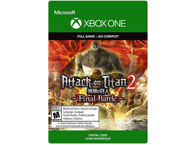 Attack on Titan 2: Final Battle (Code Electronique) pour Xbox One