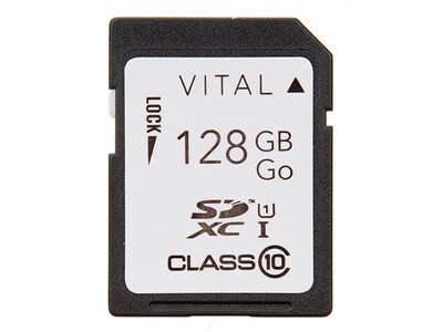 VITAL 128GB UHS-1 Class 10 SDXC Memory Card