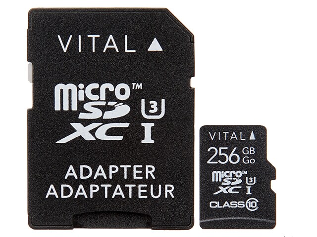 VITAL 256GB UHS-3 Class 10 MicroSDXC Memory Card
