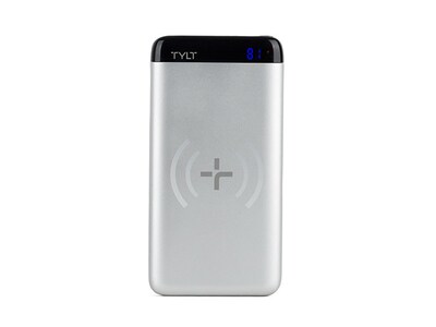 Chargeur portatif Qi sans fil XACT 5 000 mAh - argent
