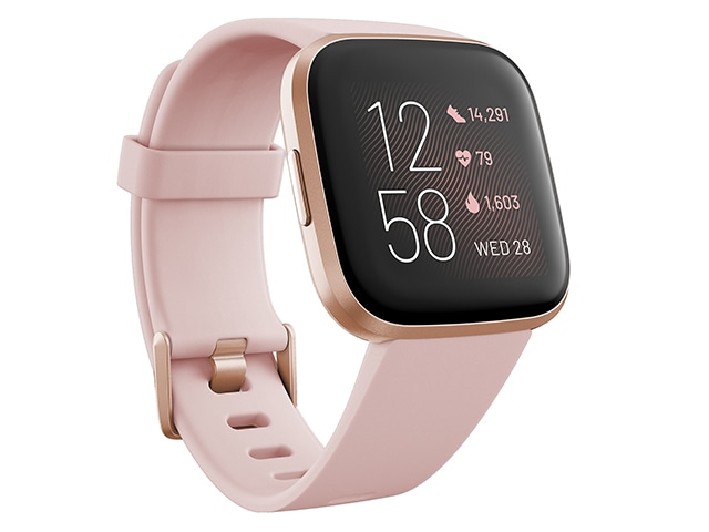 Fitbit® Versa 2™ Smartwatch - Copper Rose with Petal Pink Band