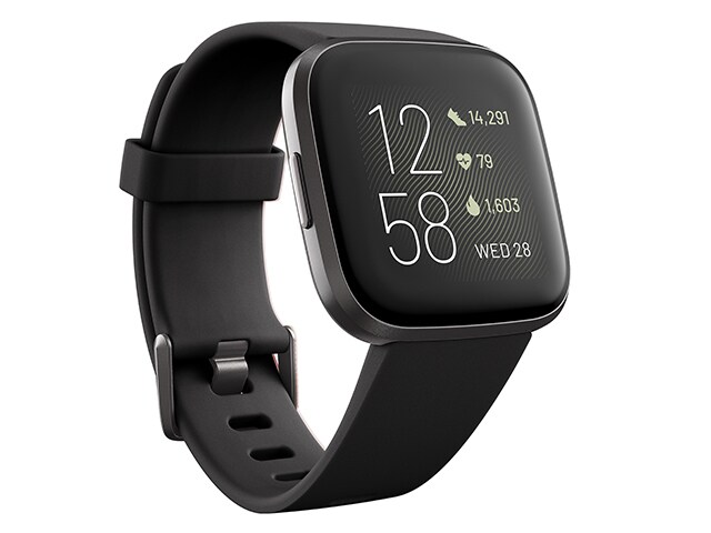 Fitbit® Versa 2™ Smartwatch - Carbon Black with Black Band