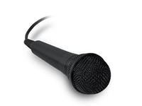 Microphone Vocal Effet De Lumière Simple Or Noir