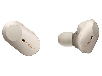 SONY WF-1000XM3 True Wireless Noise Cancelling Earbuds - Silver