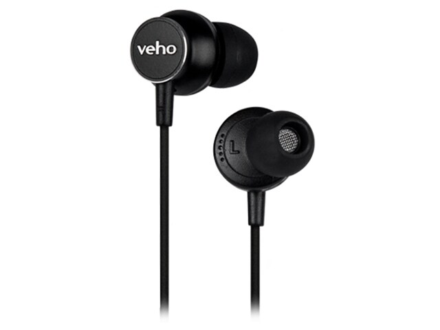 Veho Z-3 In-Ear Wired Noise Isolating Earbuds - Black