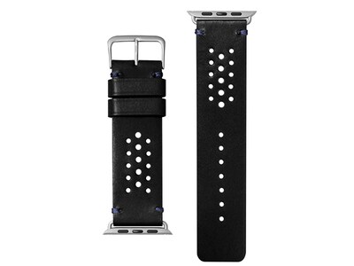 Bracelet de montre de 38 mm/42 mm Heritage de Laut pour montre Apple Watch - noir de jais