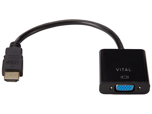 Adaptateur HDMI (mâle) vers VGA (femelle) de Nexxtech - noir
