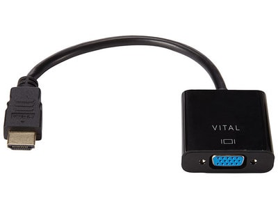 Nexxtech HDMI (Male)-to-VGA (Female) Adapter - Black