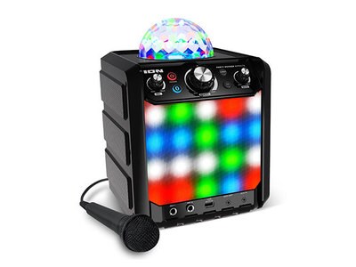 Haut-parleur de karaoké Bluetooth® avec spectacle de lumière ION Party  Rocker Effects - noir