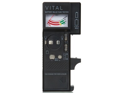 VITAL Battery Fuse and Bulb 3-in-1 Tester - Black
