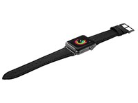 Bracelet de montre de 42 mm Technical de Laut pour montre Apple Watch - noir opération