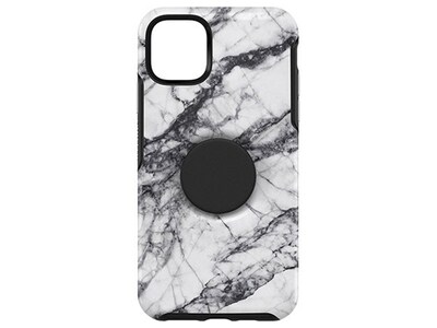 Étui pour iPhone 11 Pro Max Symmetry Otter+Pop d’Otterbox - marble blanc