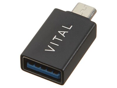 Adaptateur USB à micro USB VITAL - Noir