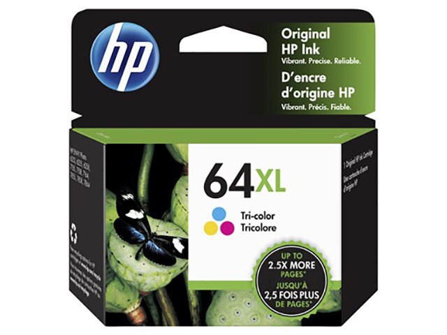HP 64XL High Yield Original Ink Cartridge - CMY (N9J91AN)