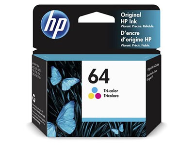 Cartouche d'encre à haut capacité 64 de HP - trois couleurs (N9J89AN)