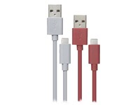 VITAL 1.2m (4’) USB Type-C™-to-USB Charge & Sync Cable - 2 Pack