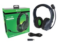 PDP 0048-025-NA-BK Gaming LVL50 Wired Stereo Headset for Xbox - Grey