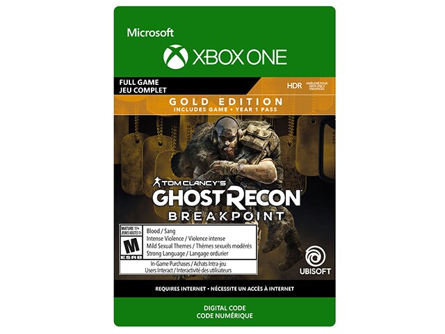 Tom Clancy's Ghost Recon Breakpoint Gold Edition (Code Electronique) pour Xbox One