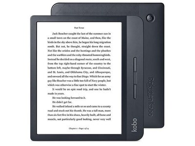 Rakuten Kobo Libra H2O 7” Carta E Ink Touchscreen E-Reader - Black