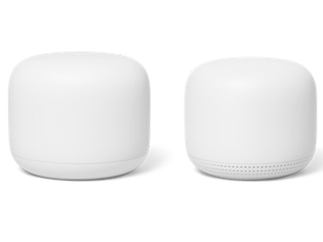 Google Nest Wifi AC2200 Mesh System Router and Points (2 Pack) - Snow