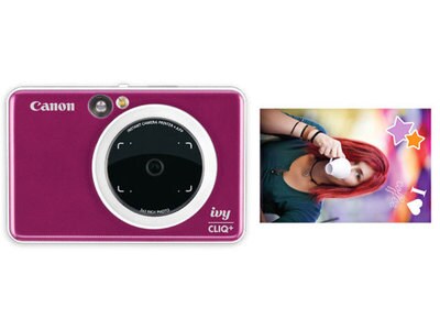 Canon IVY CLIQ+ Instant Camera Printer - Ruby Red