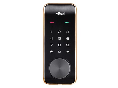 Alfred DB2 Smart Door Lock  with Key - Gold