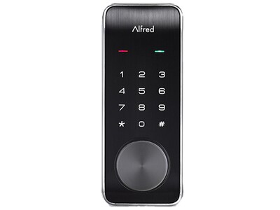 Alfred DB2-B Smart Door Lock with Key - Chrome