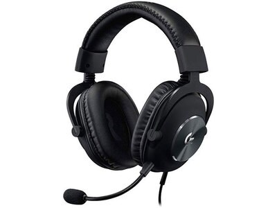 Logitech PRO Over-Ear Wired Gaming Headset - Black