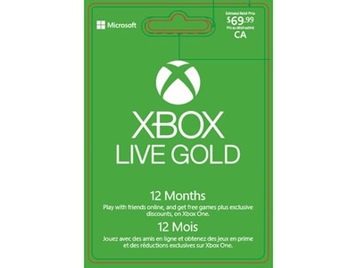Xbox Live Gold 12 mois