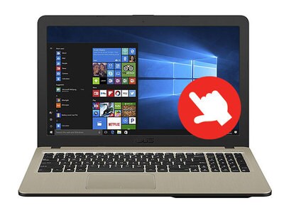 ASUS Vivobook X540UA-TH31T-CB 15.6” Touchscreen Laptop with Intel® i3-7020U, 1TB SSHD, 8GB RAM & Windows 10 - Chocolate Black & Gold - Scratch & Dent