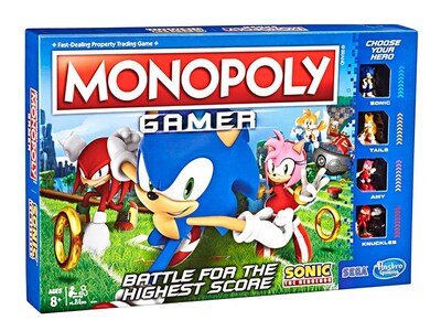 Jeu de table Monopoly Gamer édition Sonic the Hedgehog de Hasbro