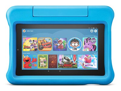 Amazon Fire 7 (2019) Kids Edition 7” 16GB Tablet with 1.3 GHz Quad-Core Processor & Kid-Proof Case - Blue