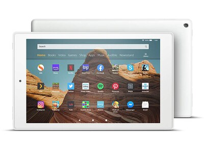 Amazon 10 Fire 10.1” HD Tablet with 2GHz Octa-Core Processor & 32GB of Storage - White