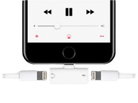 Adaptateur Lightning double pour iPhone/iPad d’Aluratek