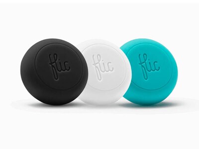 Flic Smart Button - 3 Pack - Black, White & Turquoise