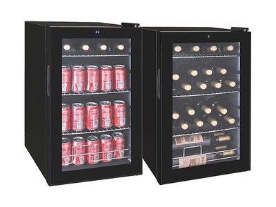 Refroidisseur de boissons RCA pour 101 canettes ou 24 bouteilles de vin- Noir