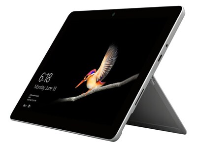 Tablette 10 po avec processeur double cœur à 1,6 GHz, MEV de 8 Go, disque SSD de 128 Go et Windows 10 famille S Surface Go MCZ-00001 de Microsoft - argent