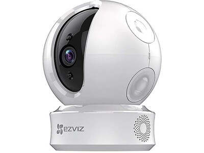 Caméra de surveillance Wi-Fi 720p d’intérieur avec mouvement d’inclinaison et de rotation C6C de EZVIZ - blanc